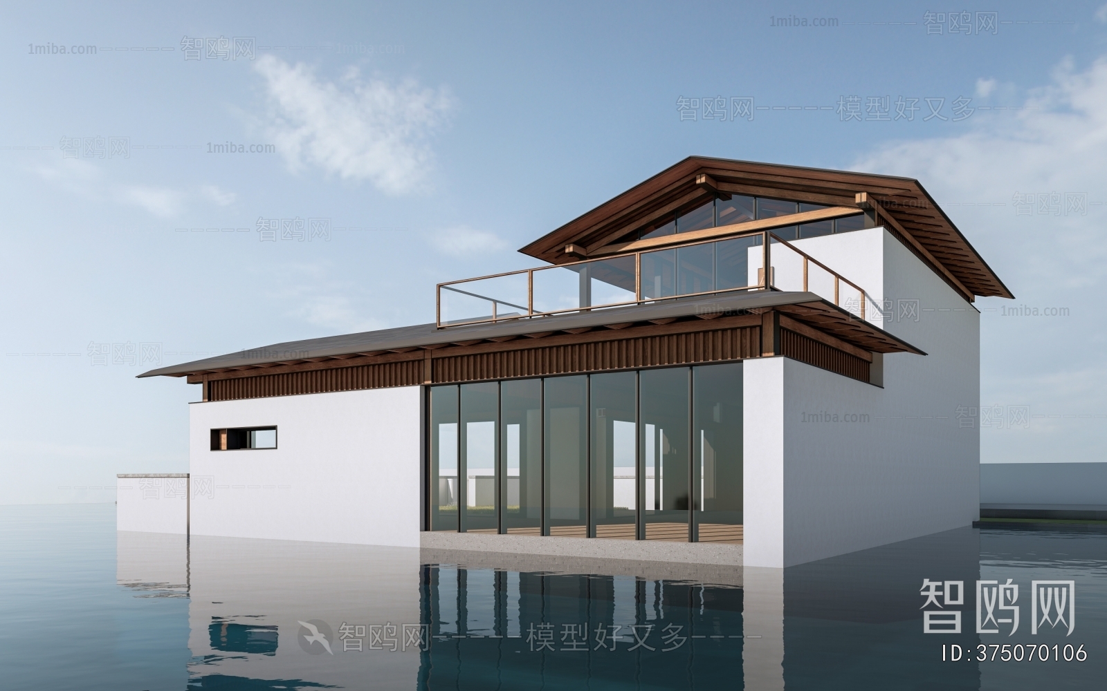 New Chinese Style Building Appearance