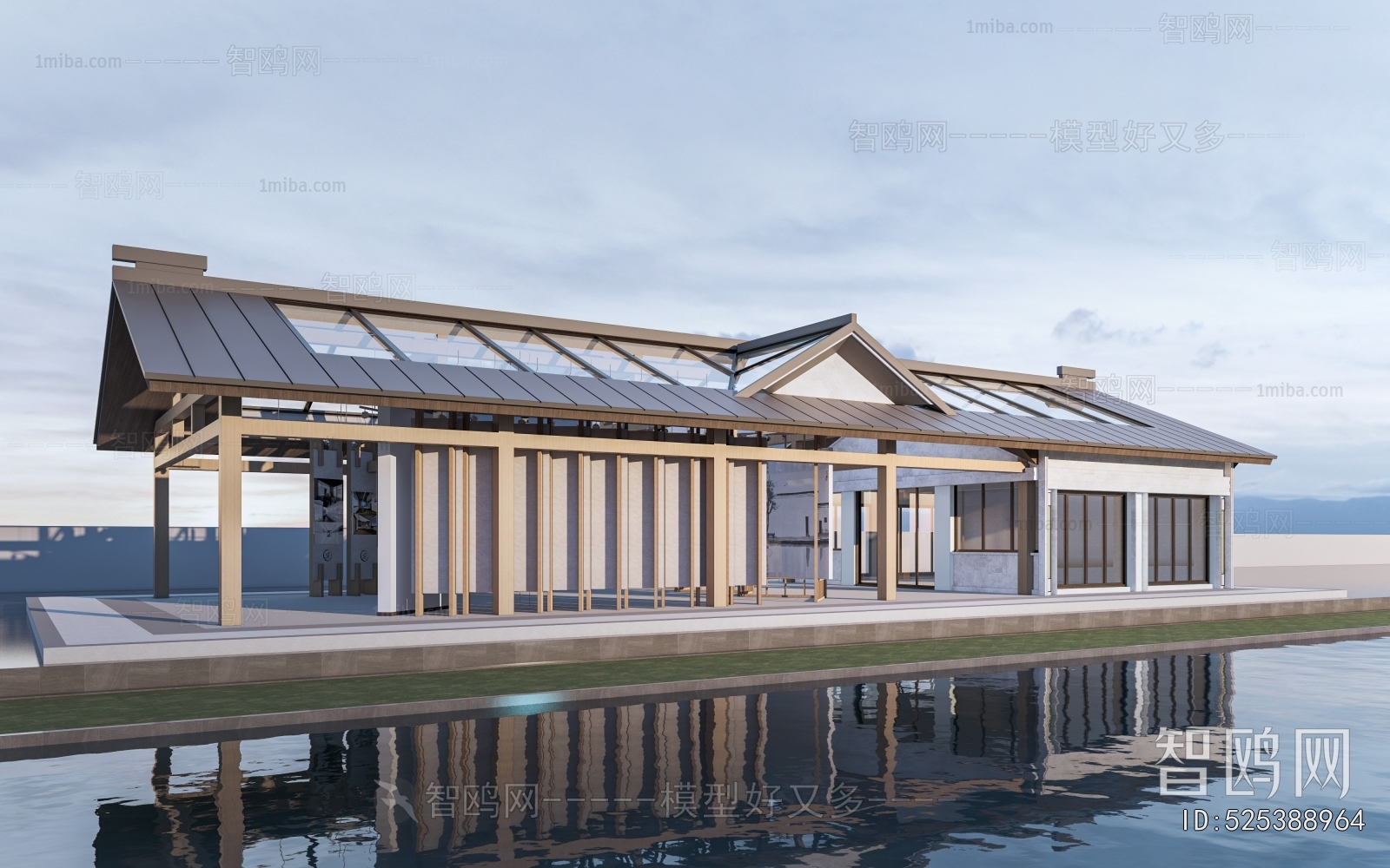 New Chinese Style Architecture Of Artistic Style