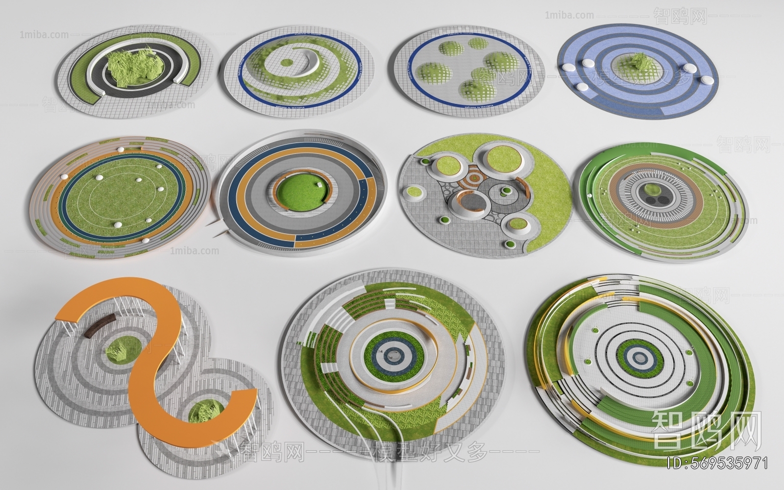 Modern Park Landscape