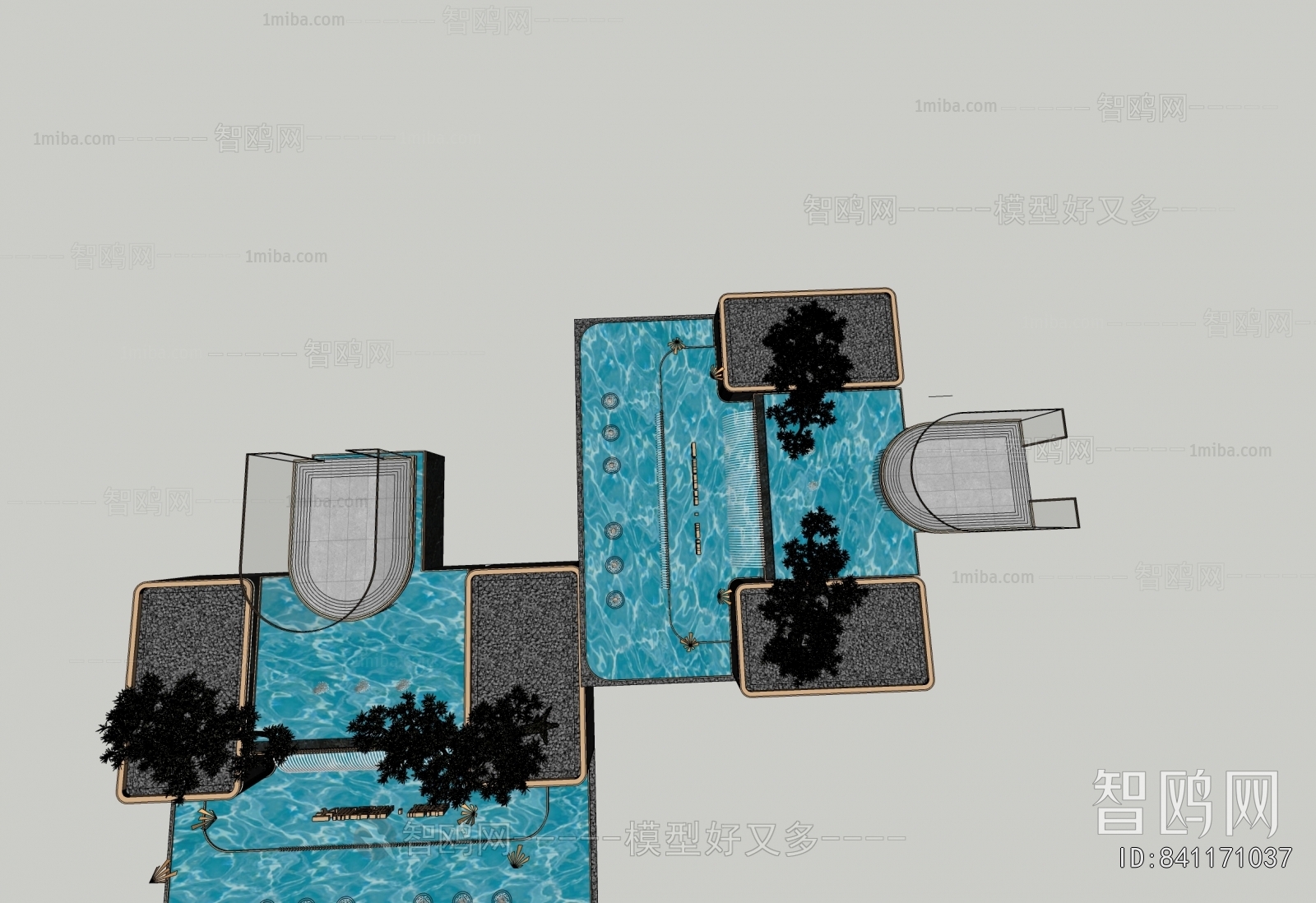 Modern Rockery Waterscape