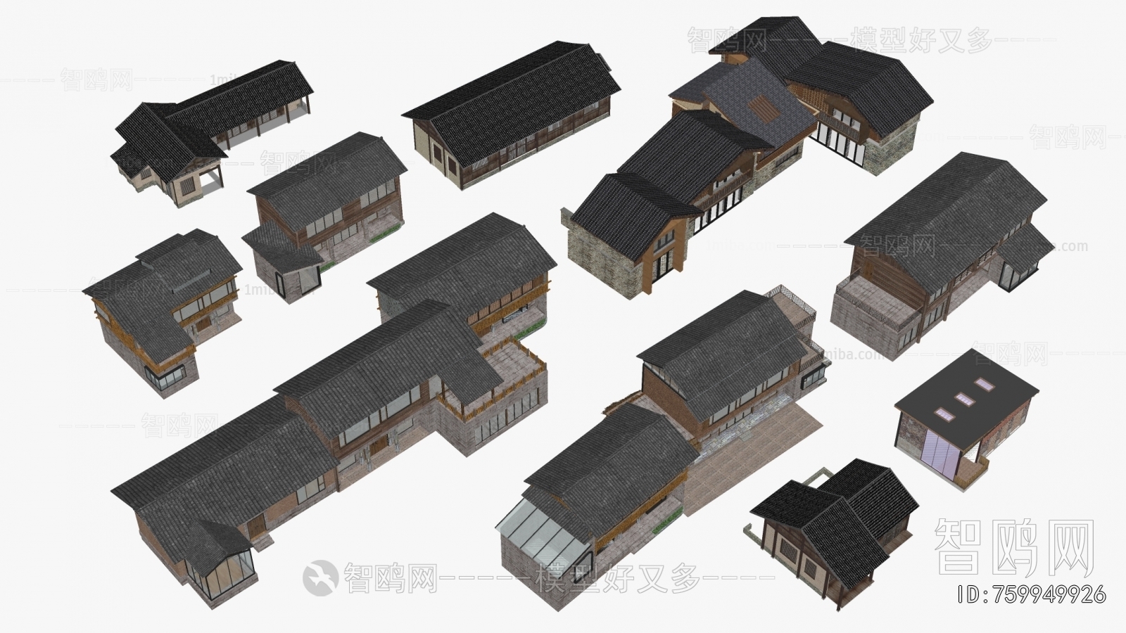 New Chinese Style Appearance Of Commercial Building