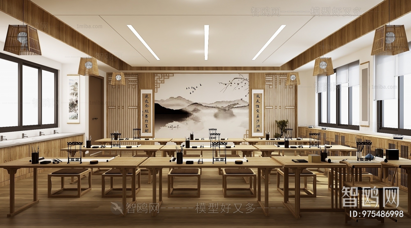 New Chinese Style Art Room