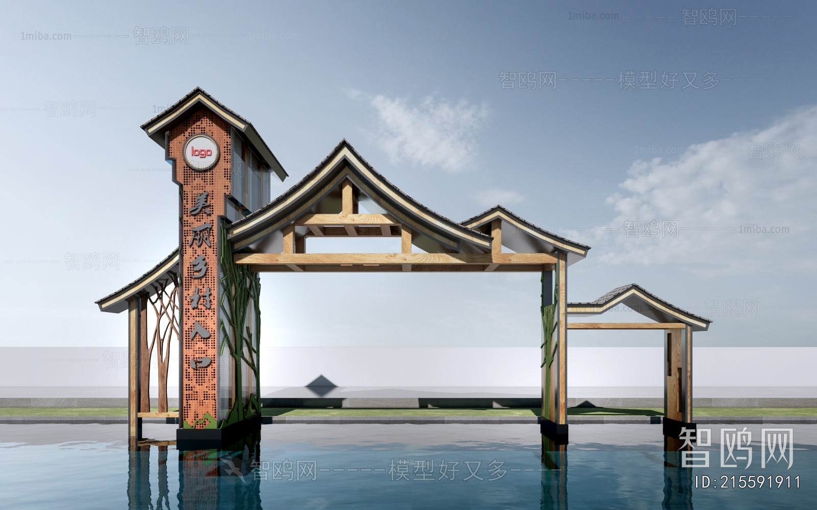 New Chinese Style Facade Element