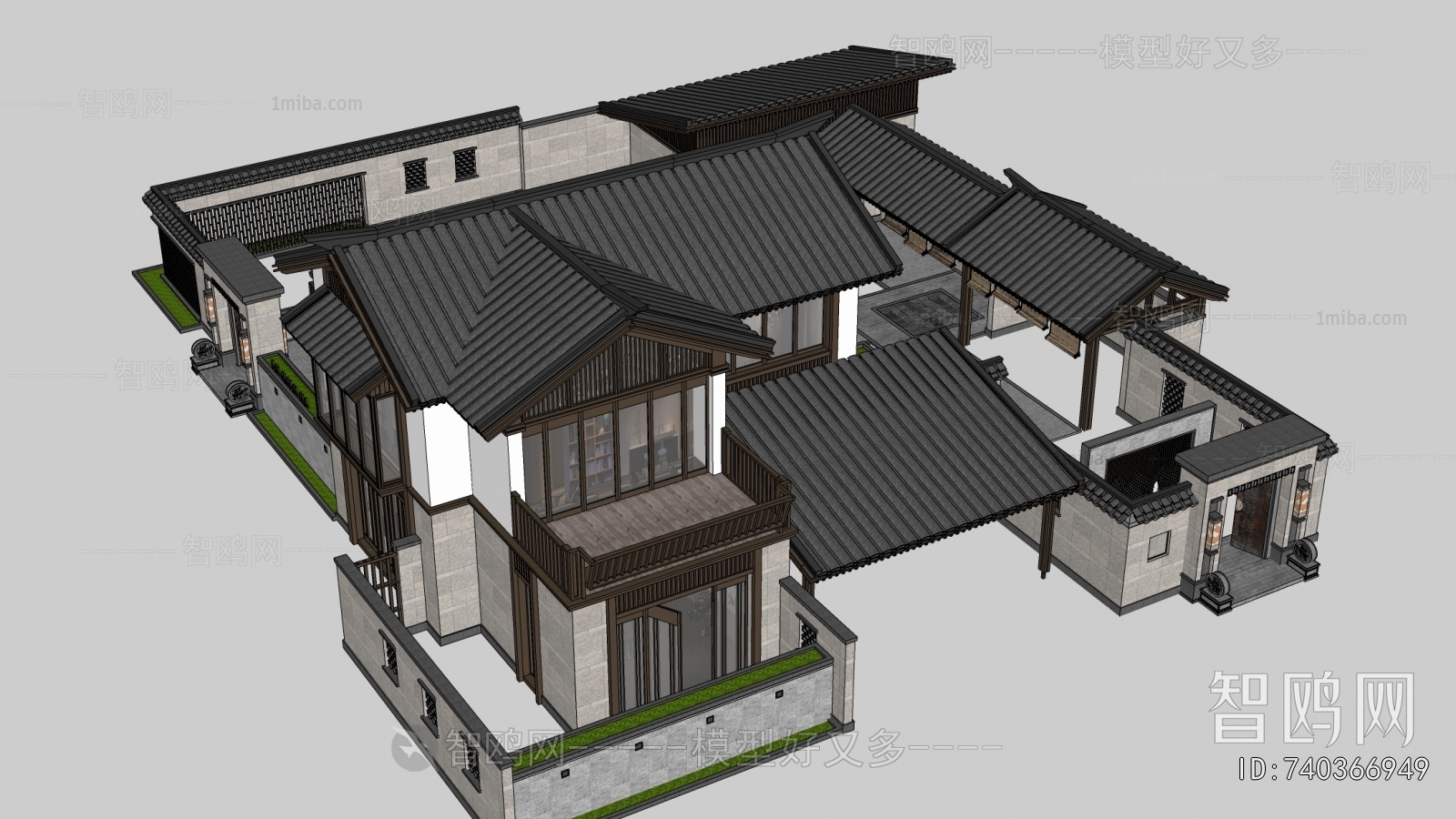 New Chinese Style Building Appearance