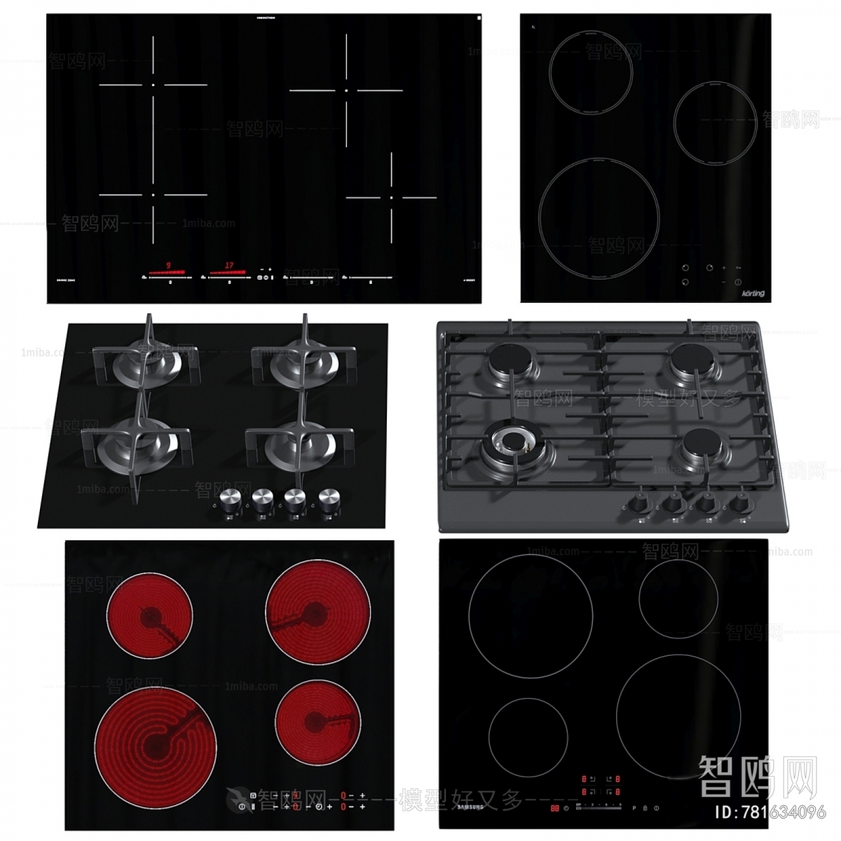Modern Kitchen Electric Gas Range