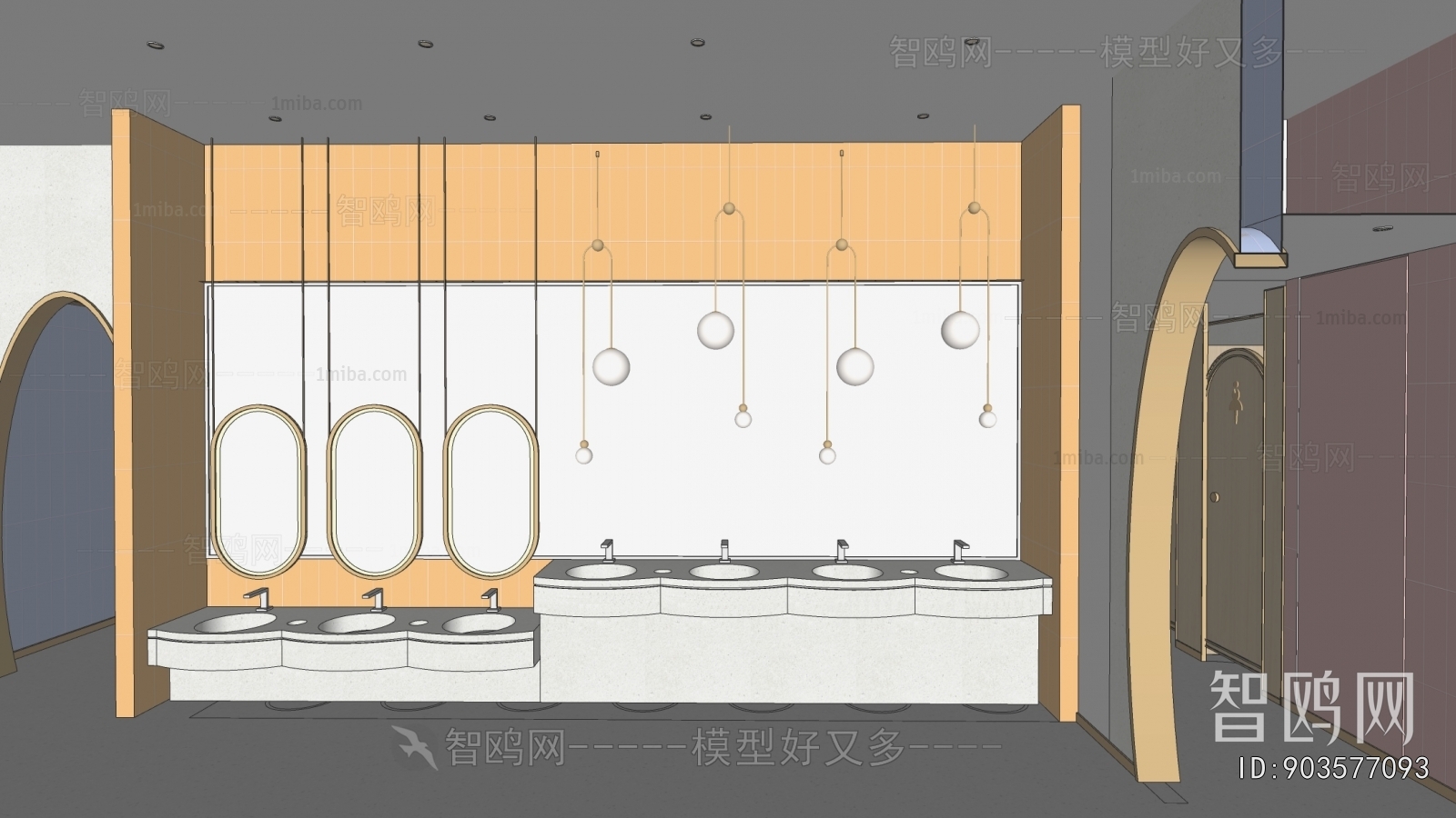 Modern Children's Restroom