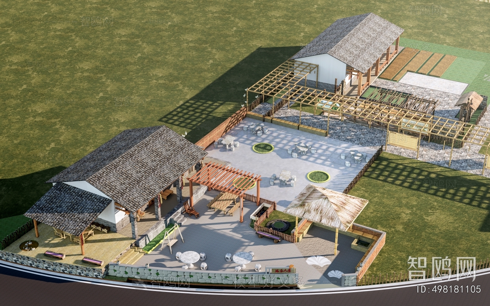 New Chinese Style Courtyard/landscape