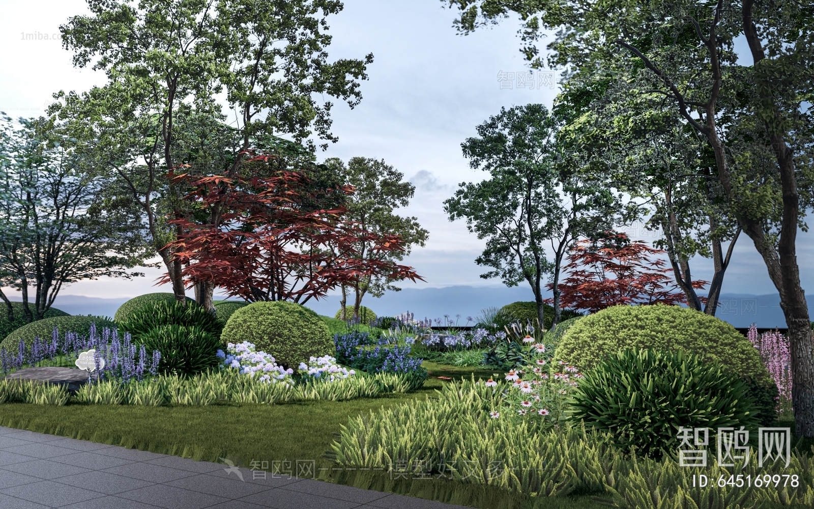 Modern Park Landscape