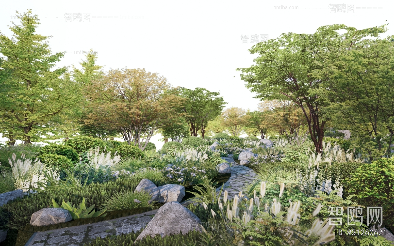 Modern Park Landscape