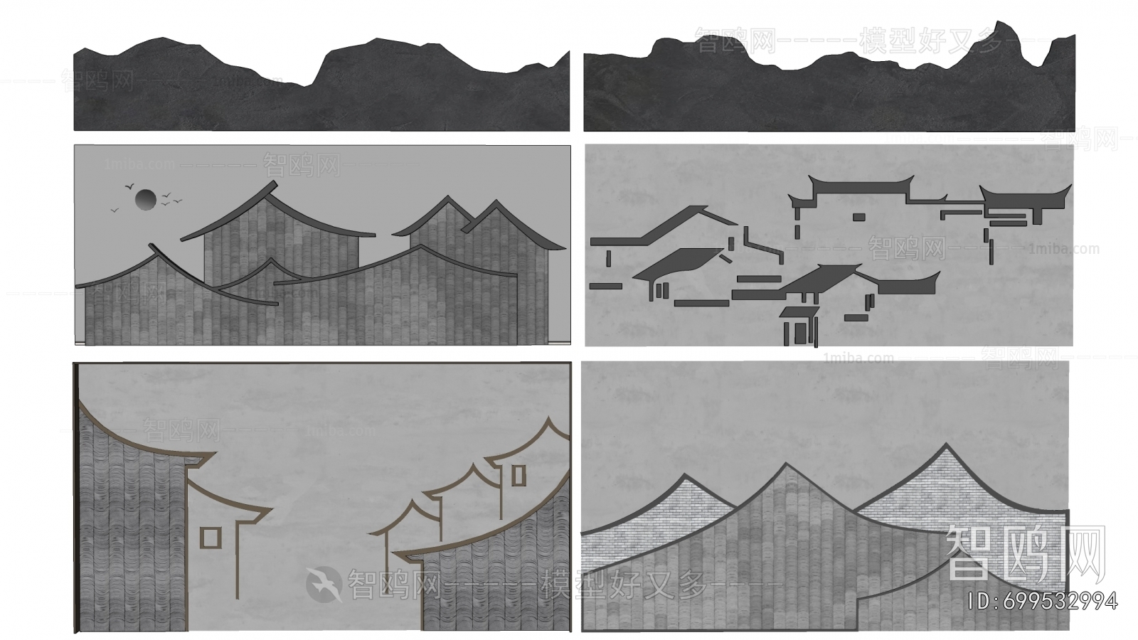 New Chinese Style TV Wall