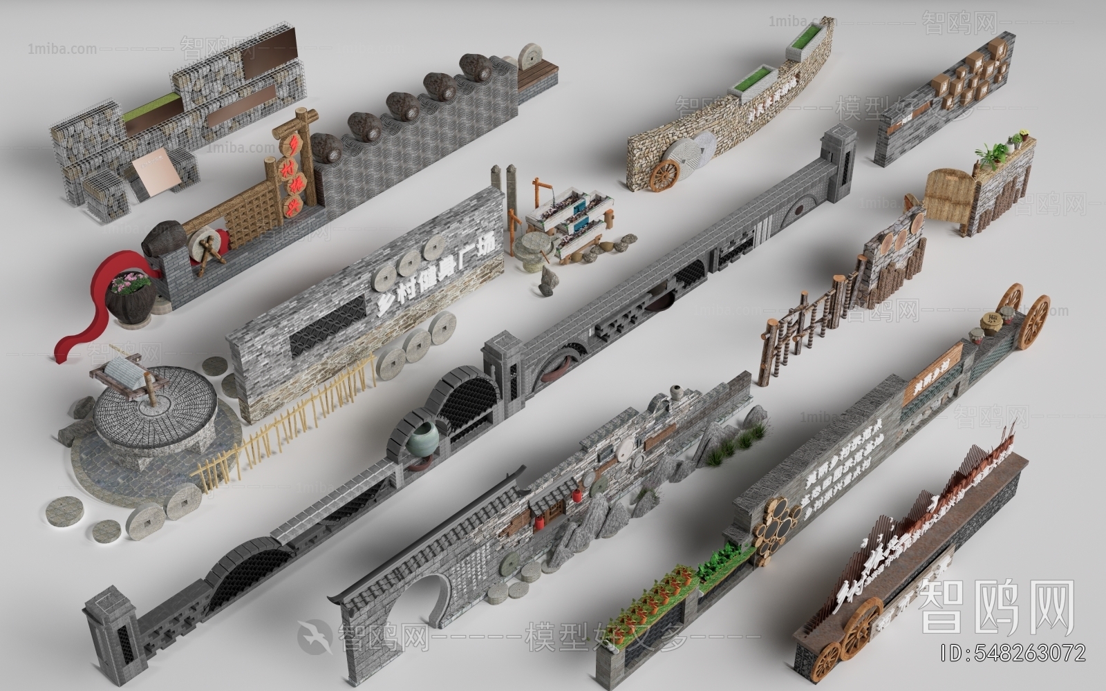 New Chinese Style Landscape Wall