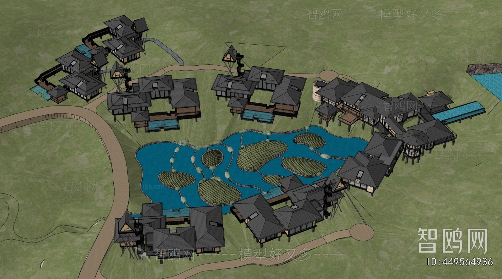 New Chinese Style Building Appearance