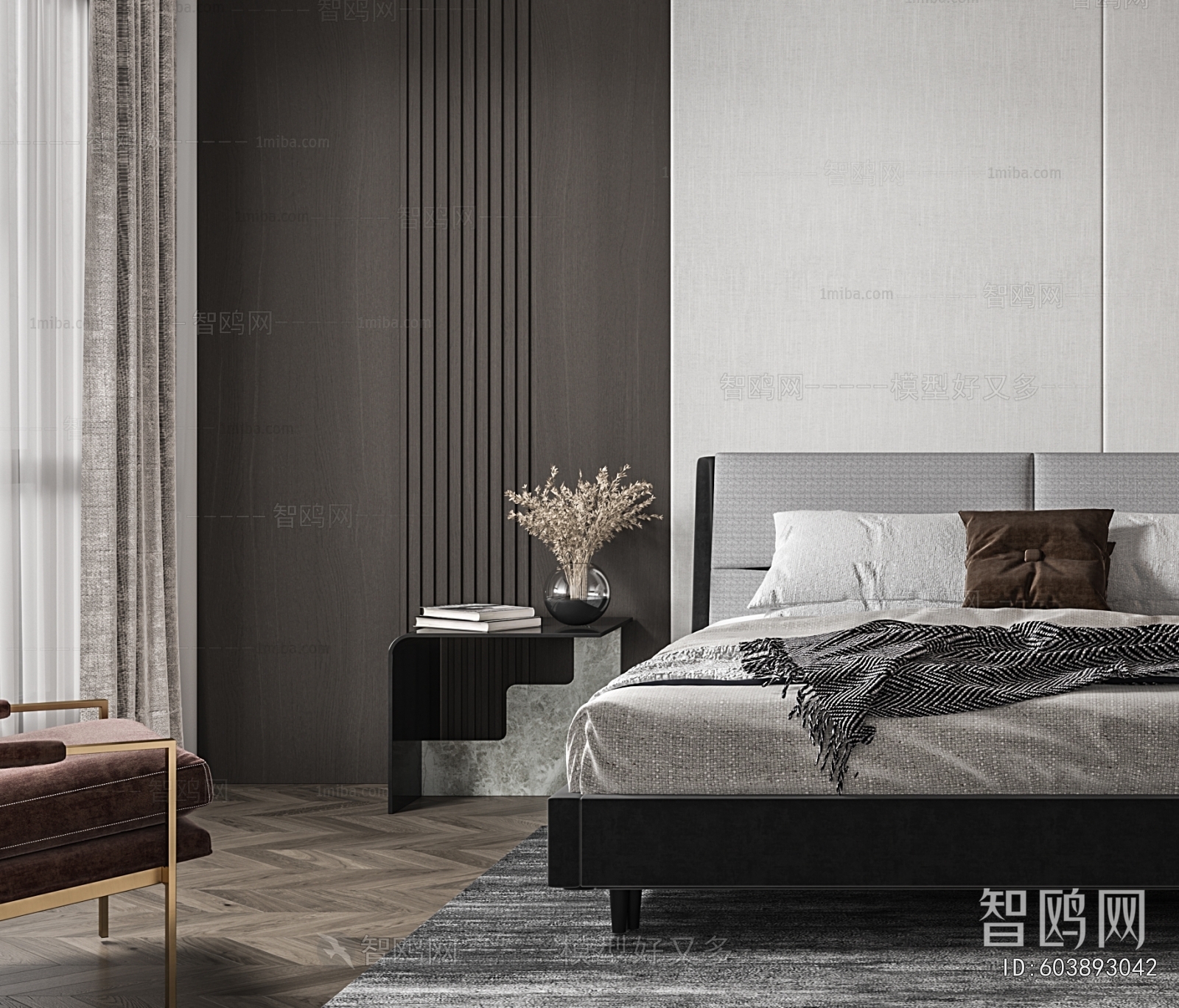 Modern Bedside Cupboard