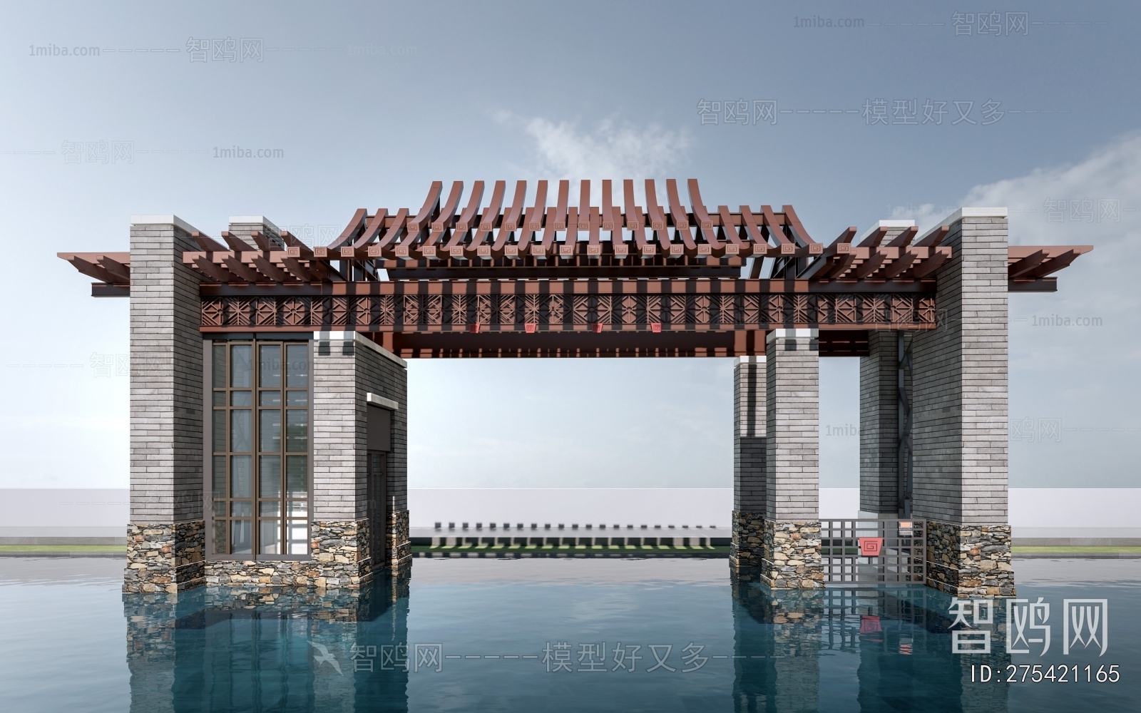 New Chinese Style Facade Element