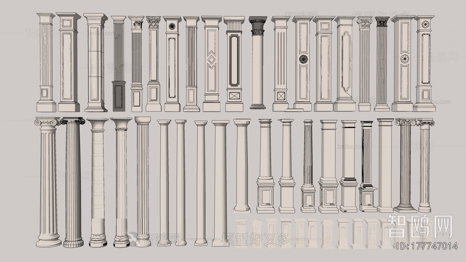 European Style Roman Pillar