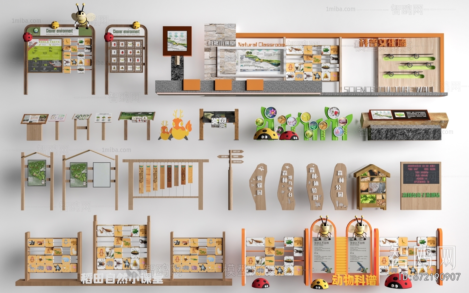 Modern Guide Board/bulletin Board