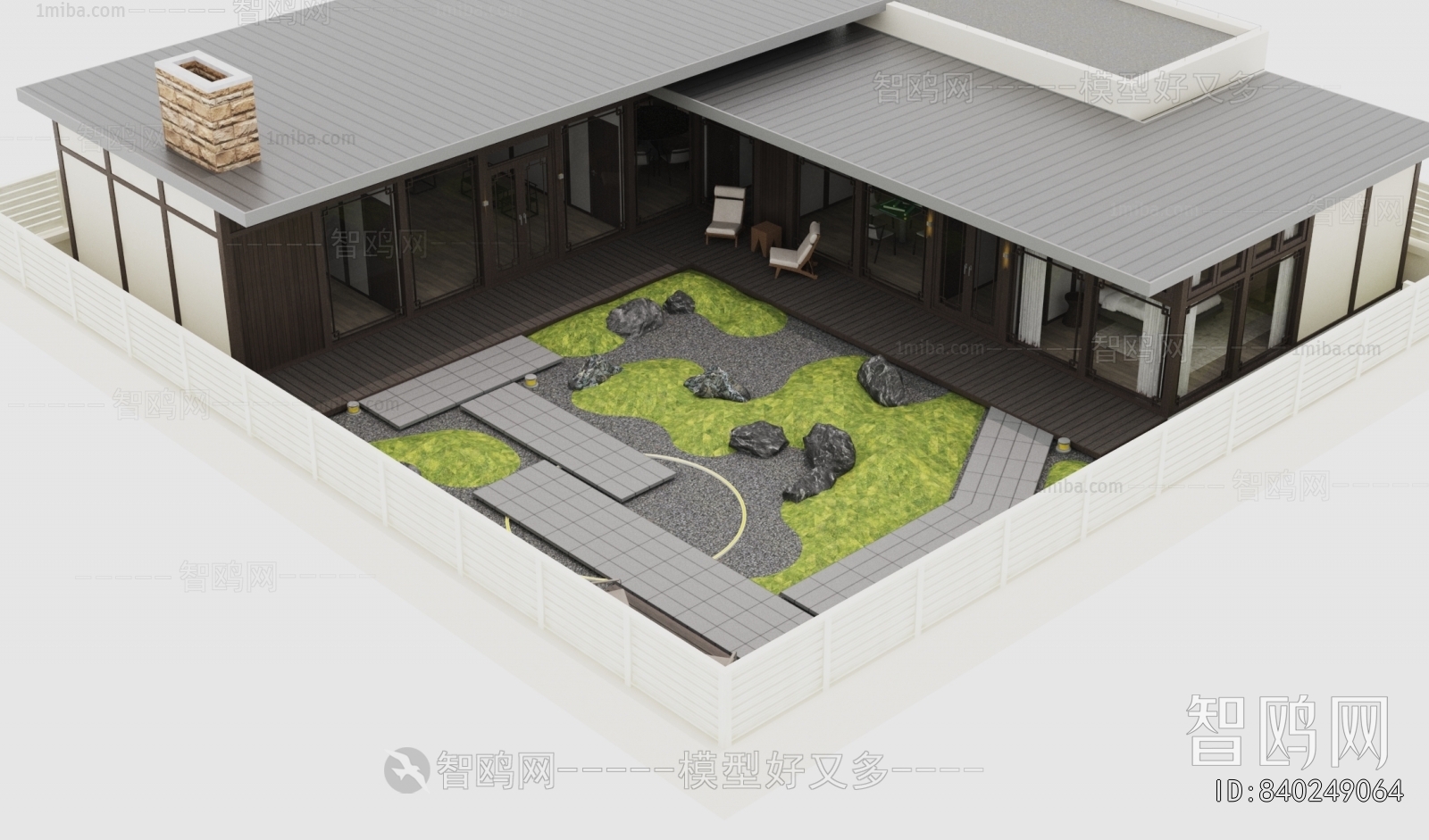 New Chinese Style Courtyard/landscape