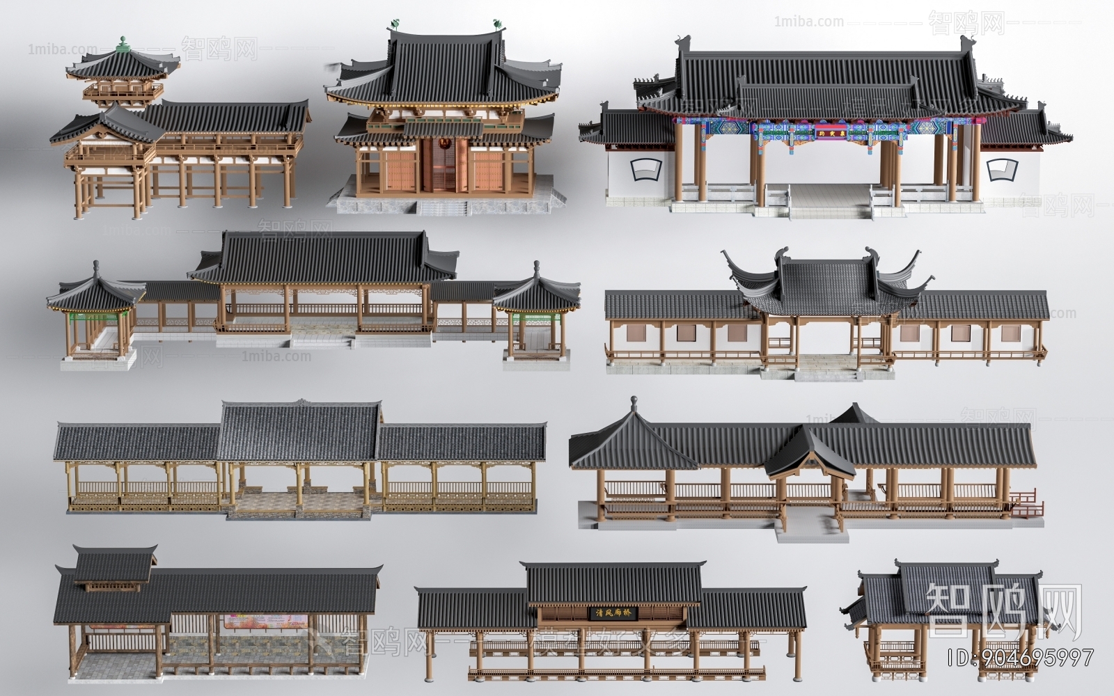 New Chinese Style Gallery Frame