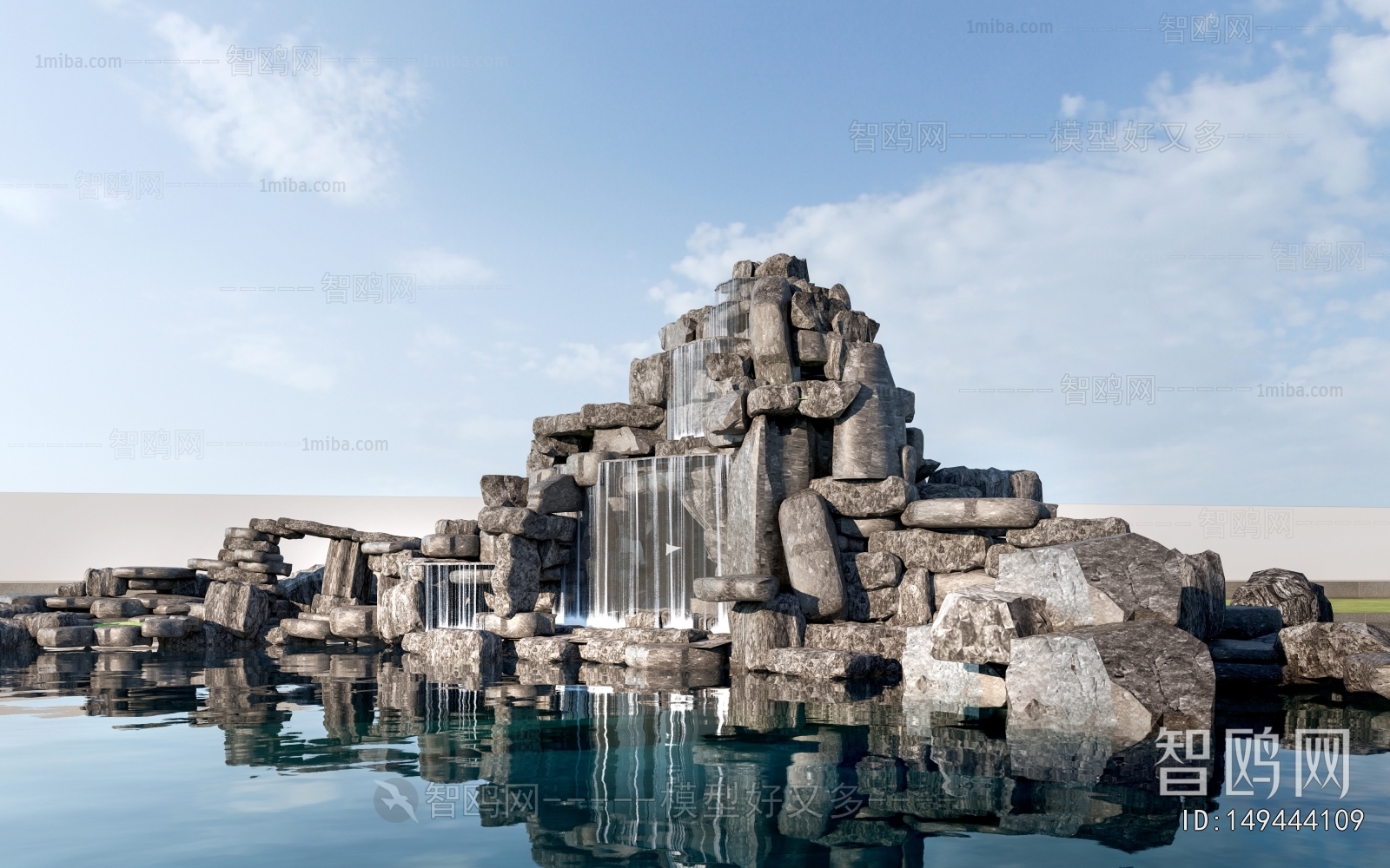 Modern Rockery Waterscape