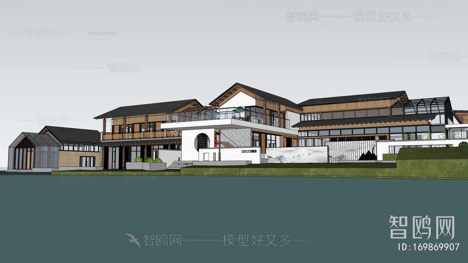 New Chinese Style Building Appearance