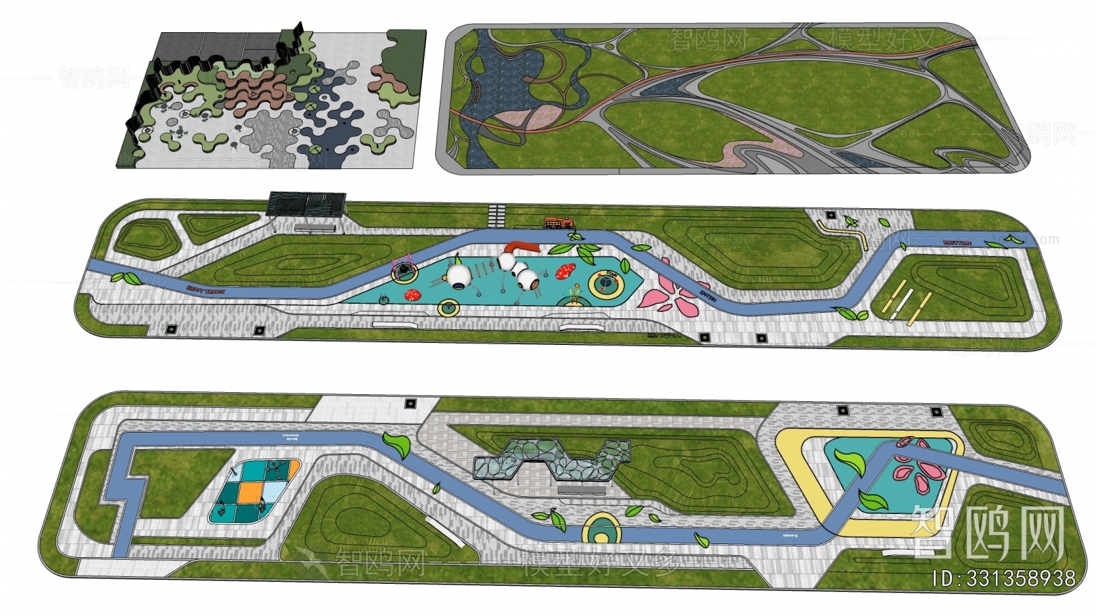 Modern Park Landscape