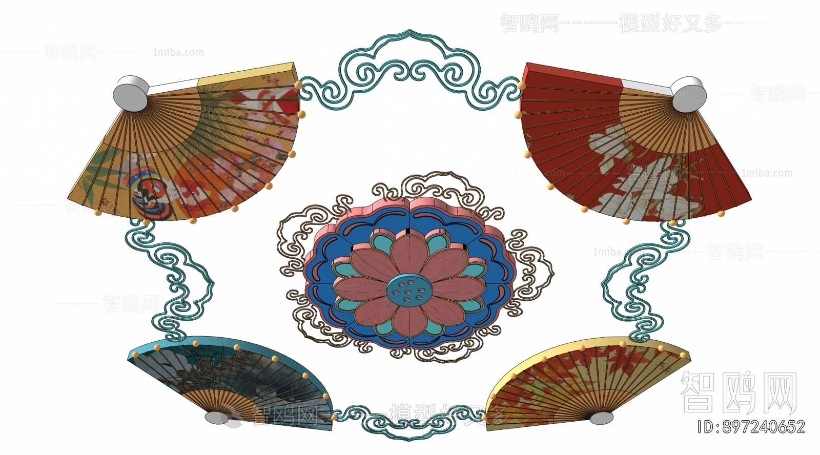 New Chinese Style Sculpture Sketch