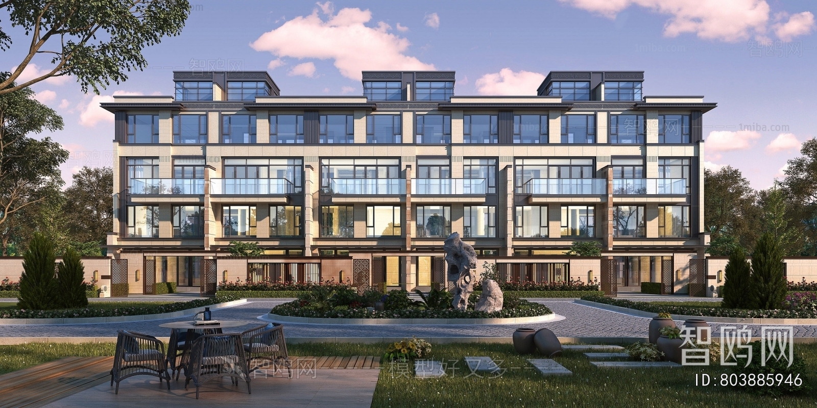 New Chinese Style Townhouse