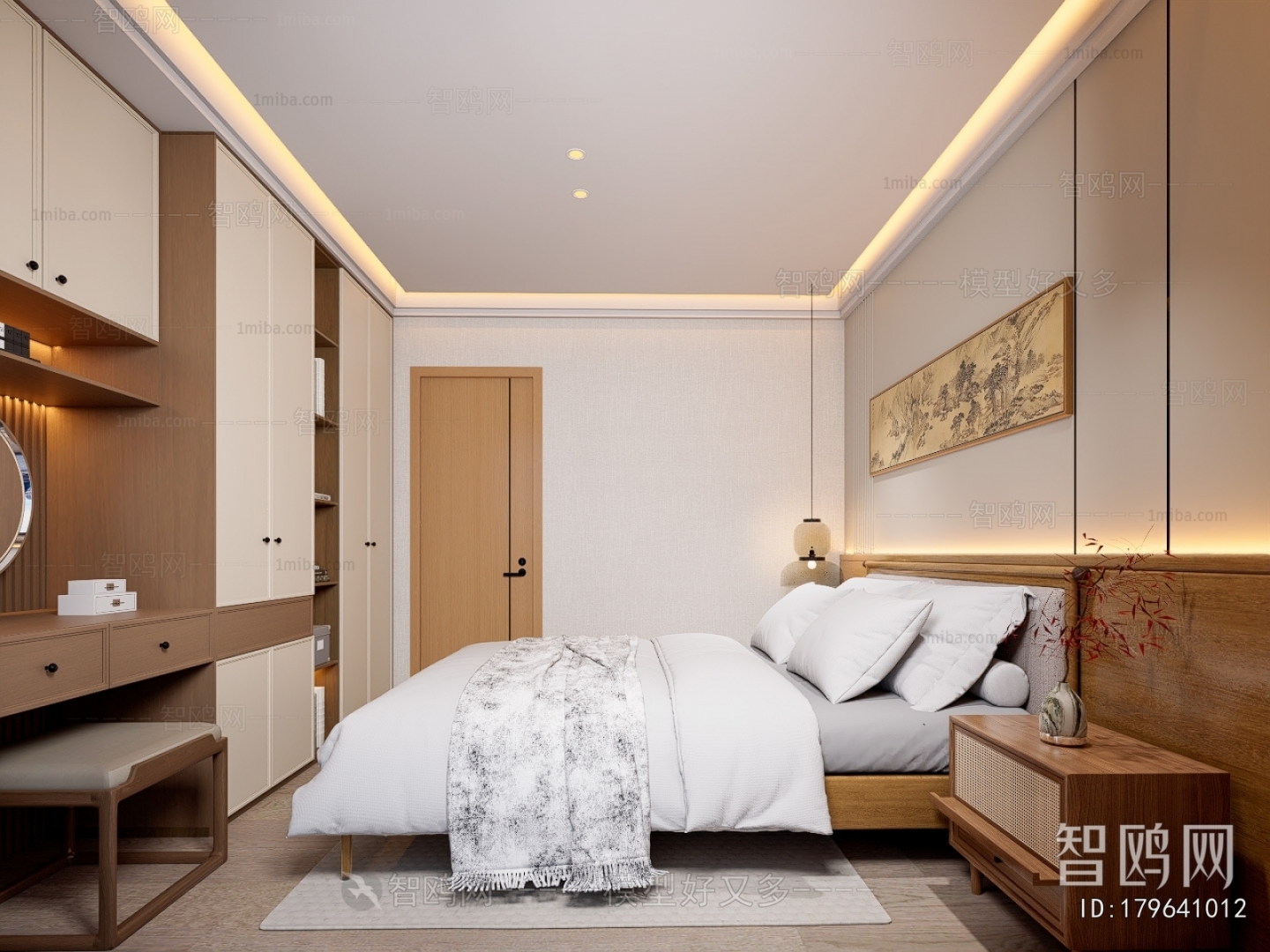 New Chinese Style Bedroom