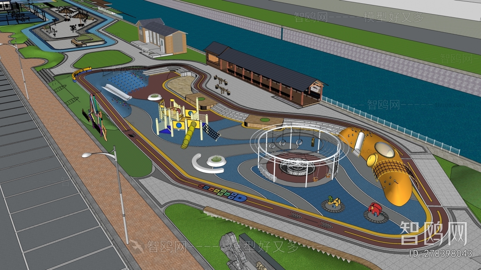 Modern Park Landscape