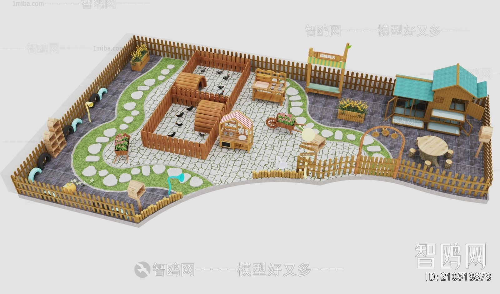New Chinese Style Children's Kindergarten
