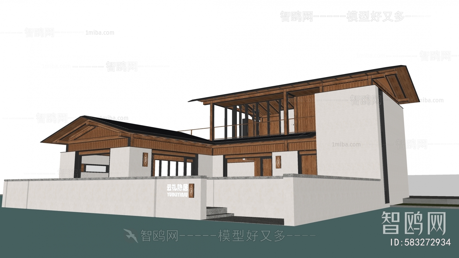 New Chinese Style Building Appearance