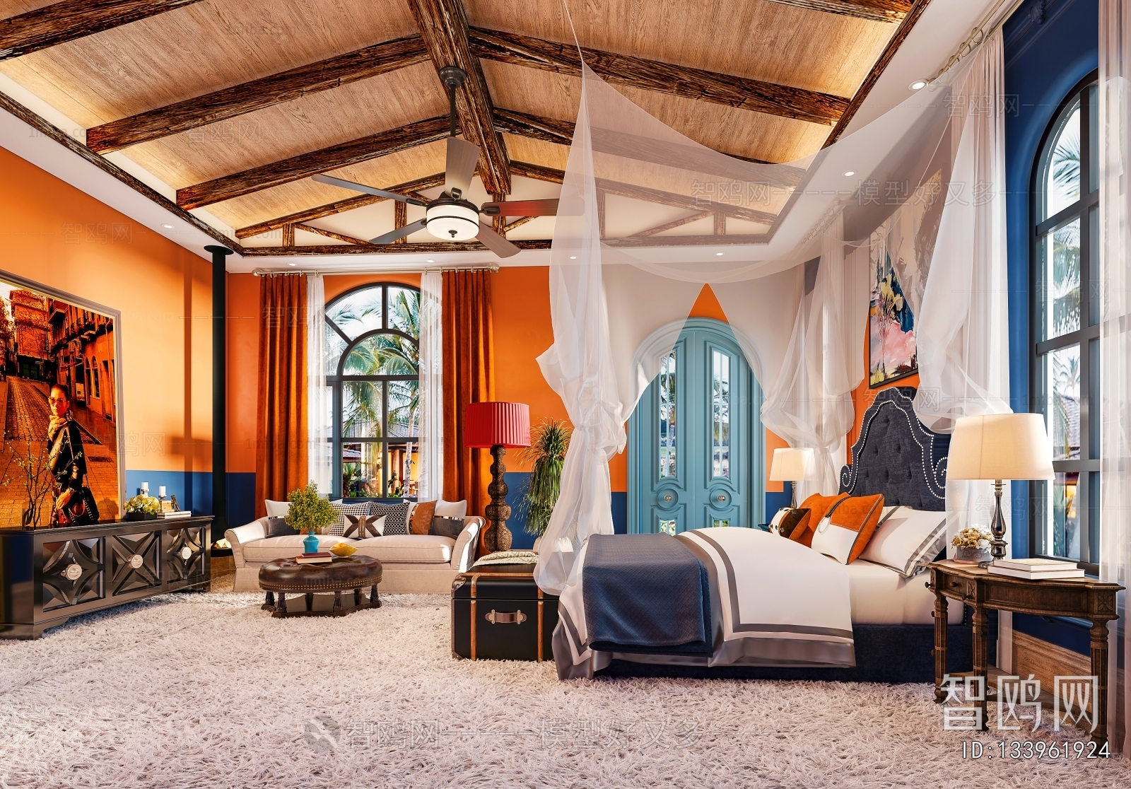 Southeast Asian Style Bedroom