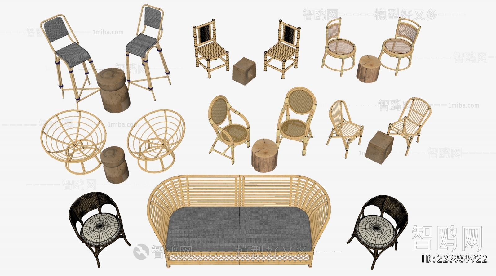 New Chinese Style Lounge Chair