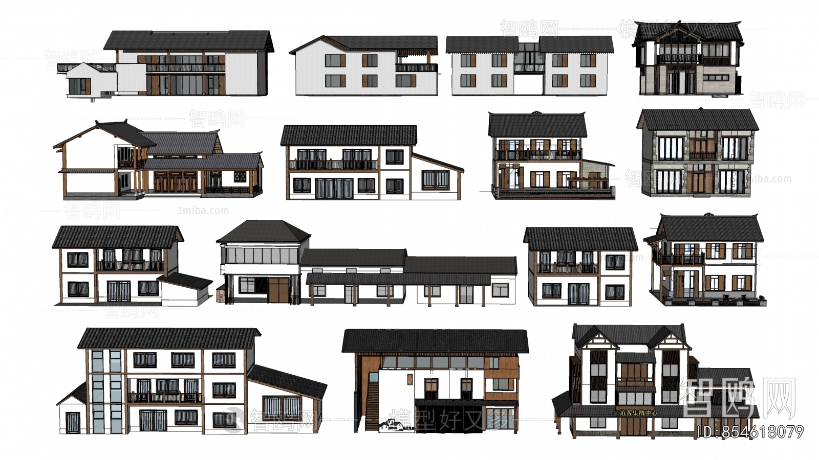 New Chinese Style Building Appearance