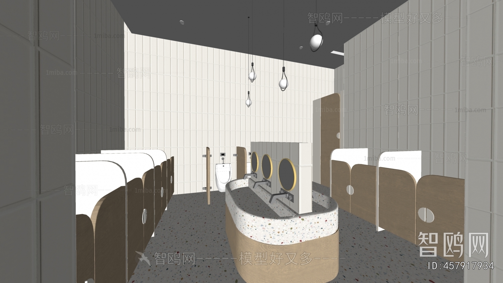 Modern Children's Restroom