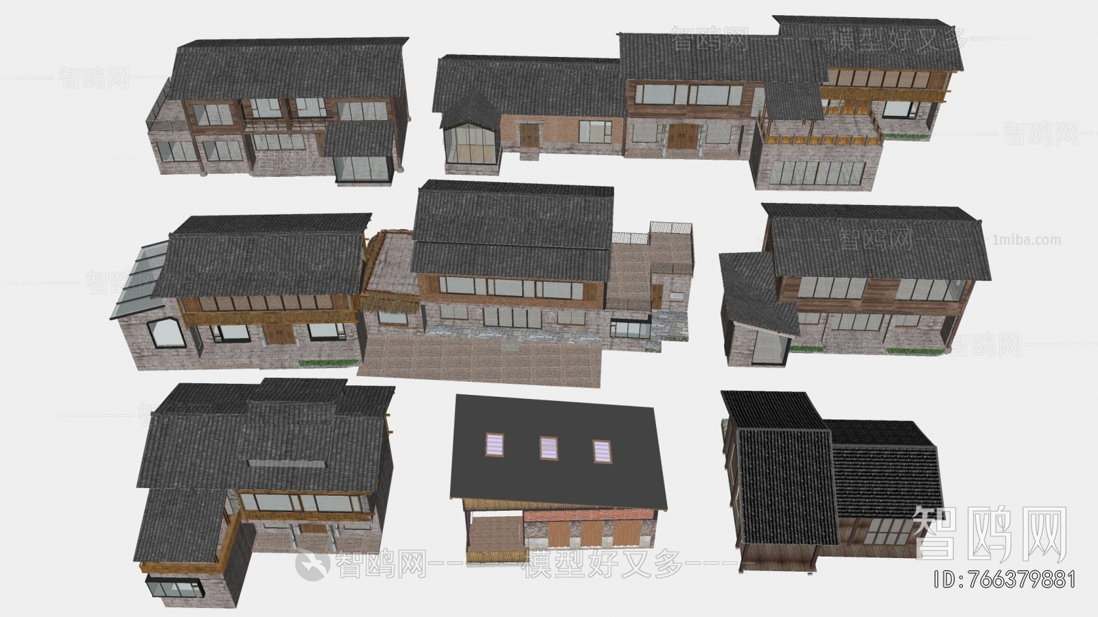 New Chinese Style Appearance Of Commercial Building