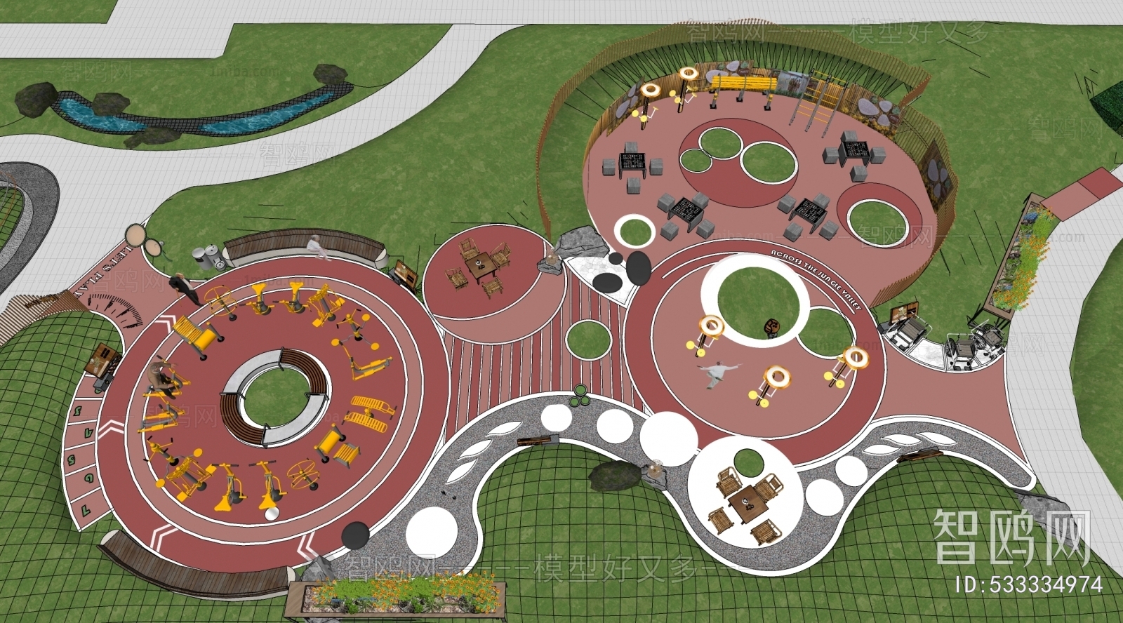 Modern Park Landscape