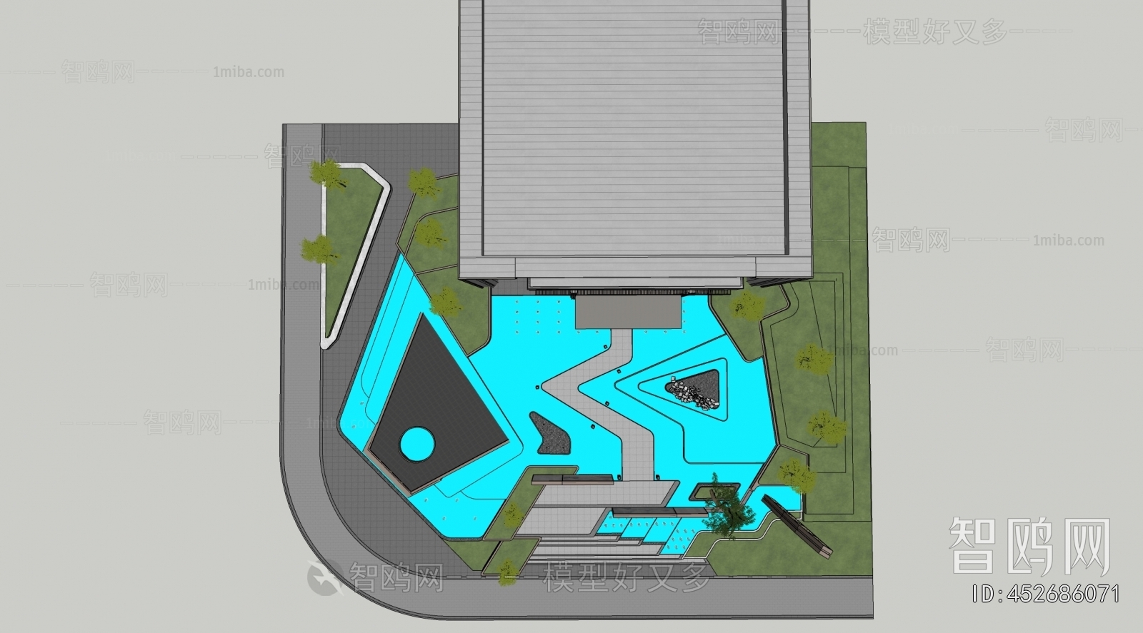 Modern Rockery Waterscape