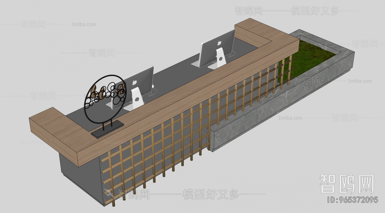 New Chinese Style Reception Desk