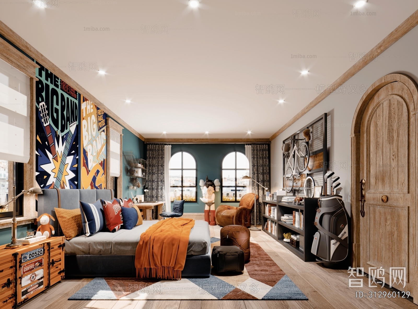 Modern Mix And Match Styles Bedroom