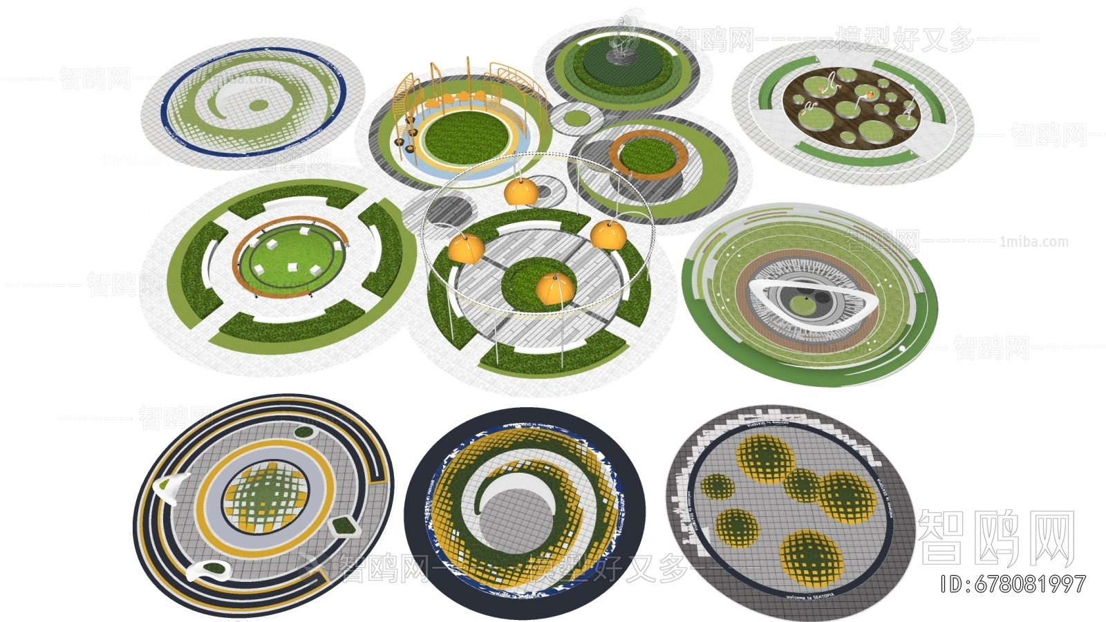 Modern Park Landscape