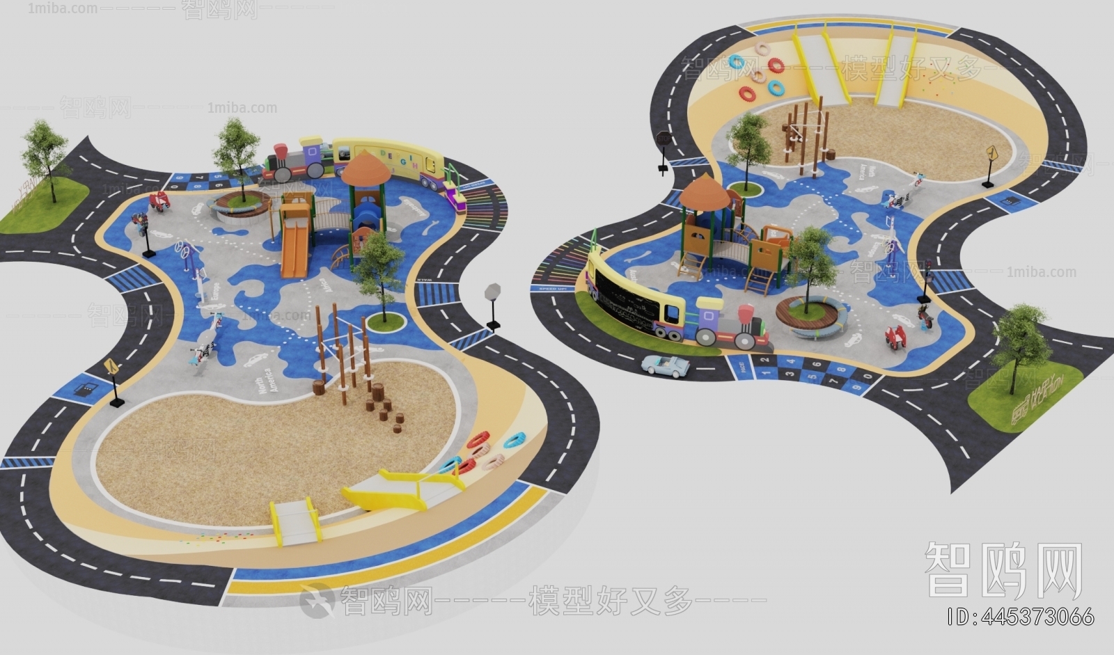 Modern Park Landscape