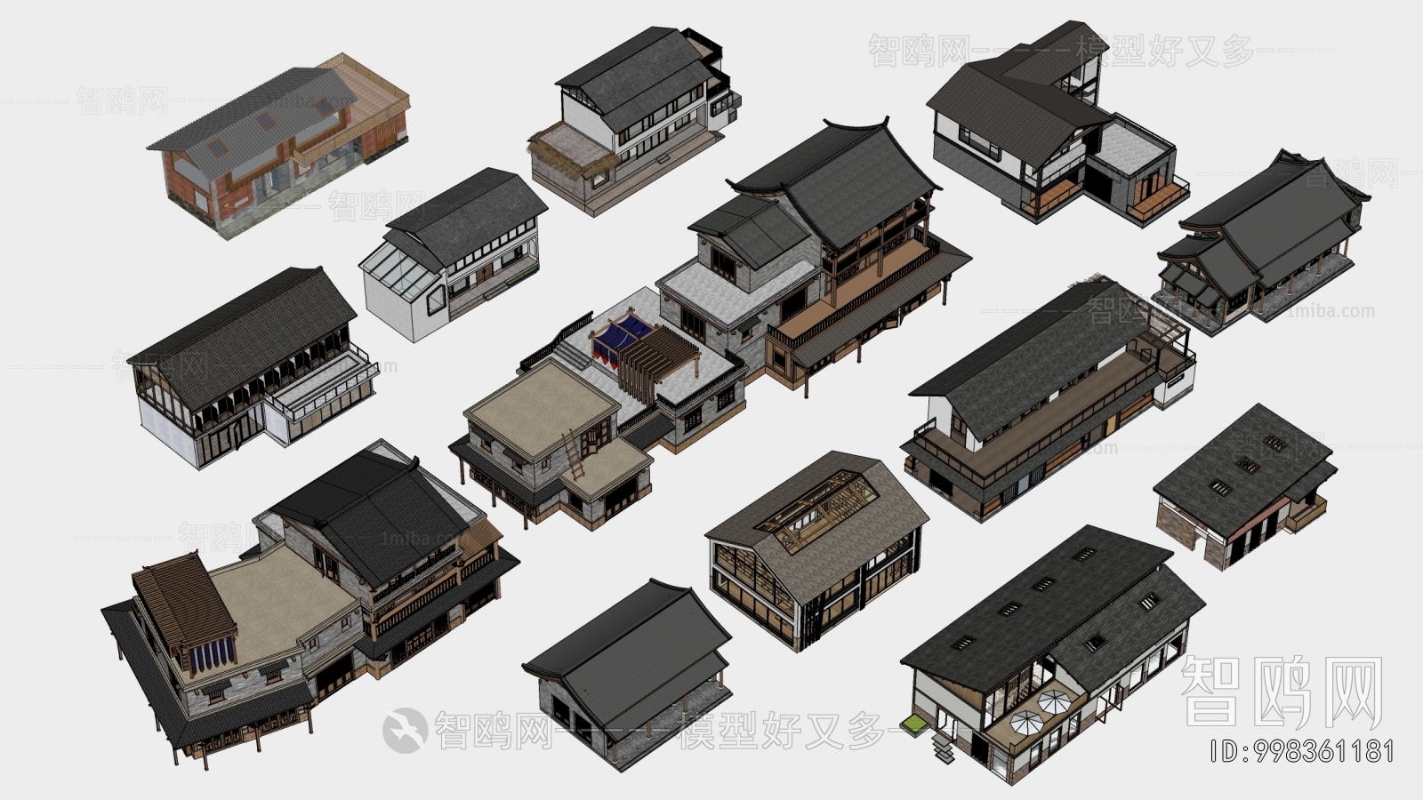 New Chinese Style Appearance Of Commercial Building