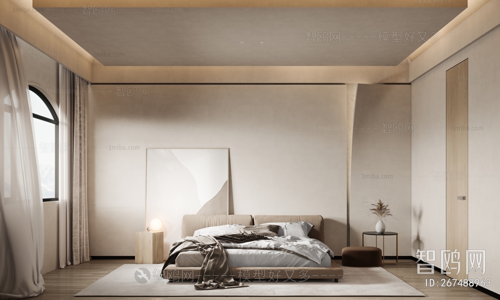 Wabi-sabi Style Bedroom