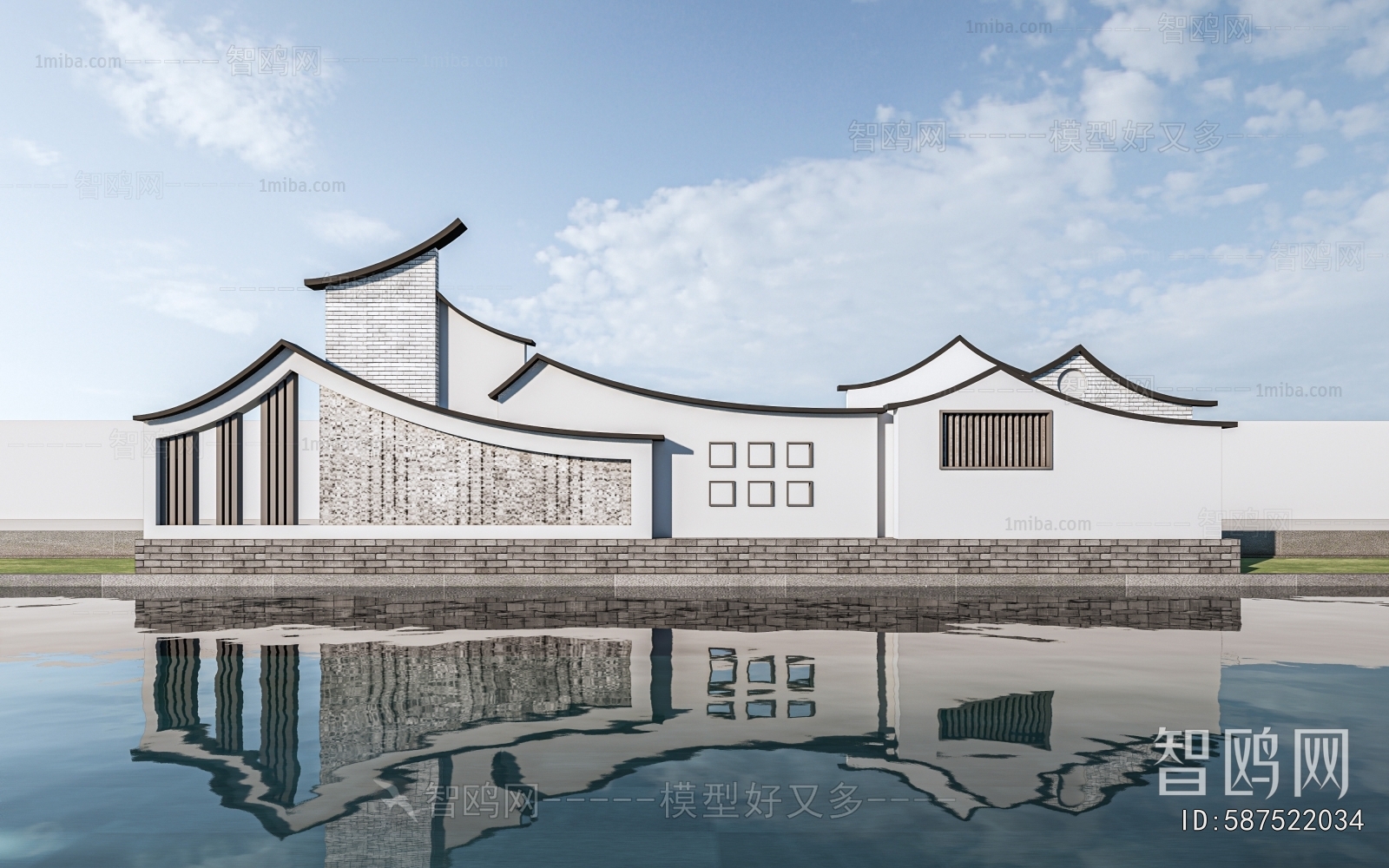 New Chinese Style Landscape Wall