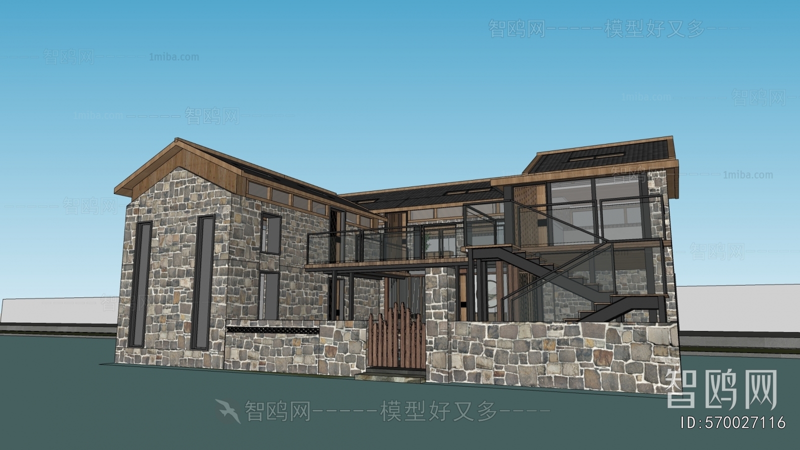 New Chinese Style Villa Appearance