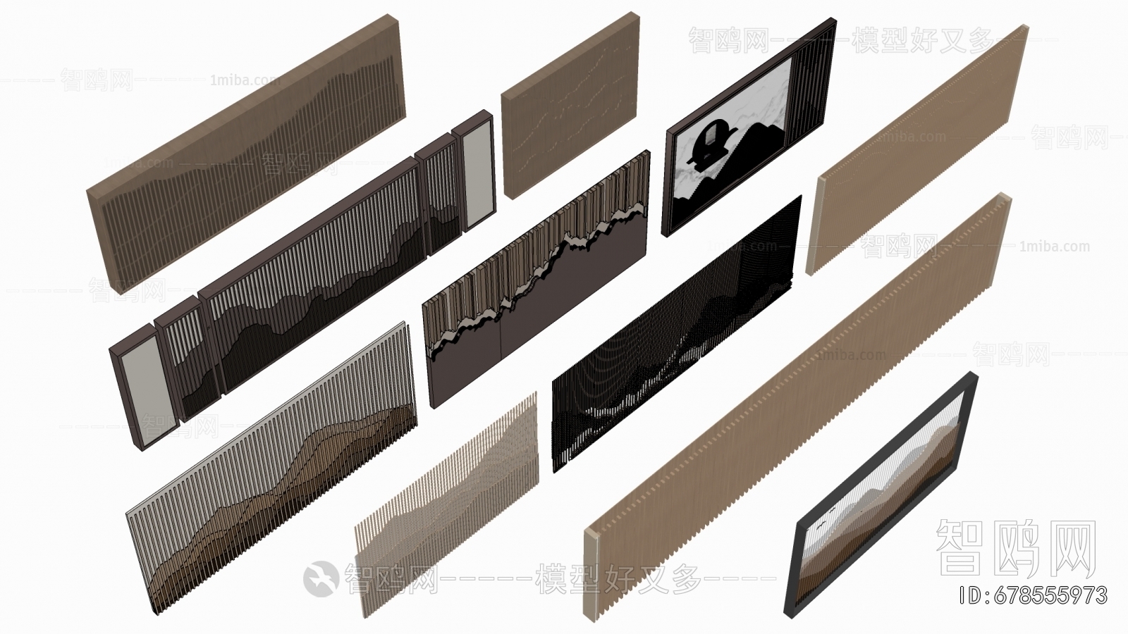 New Chinese Style TV Wall