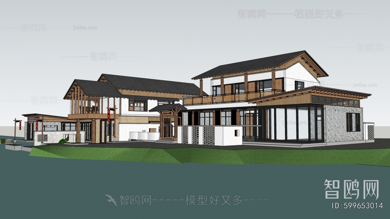 New Chinese Style Building Appearance