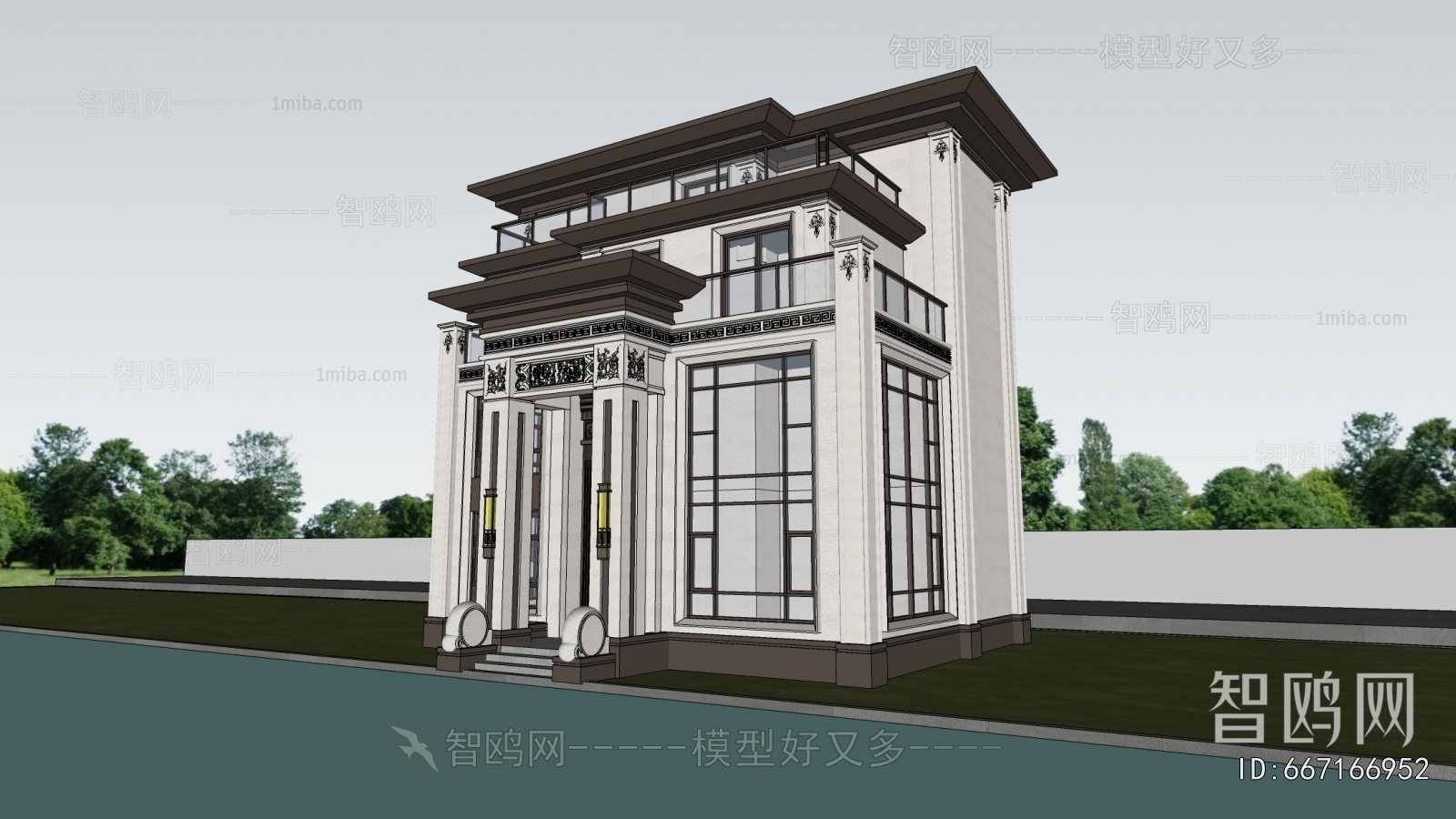 Simple European Style Detached Villa