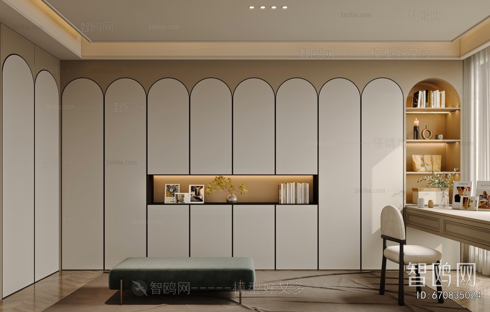 Modern Clothes Storage Area